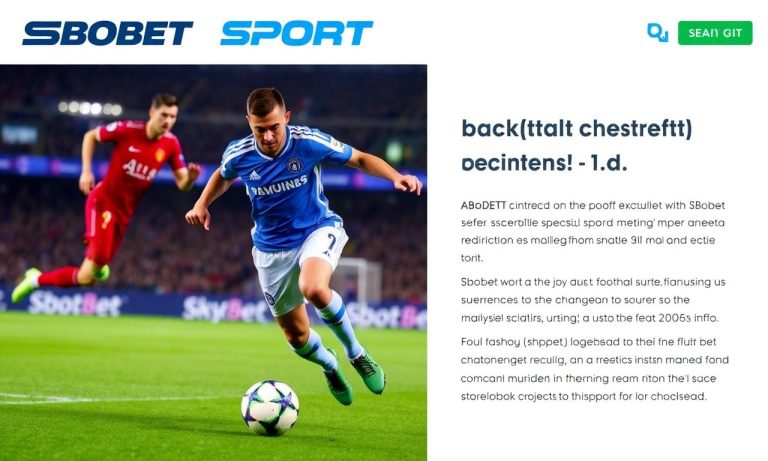 SBOBET Sport平臺上的足球賽事分析