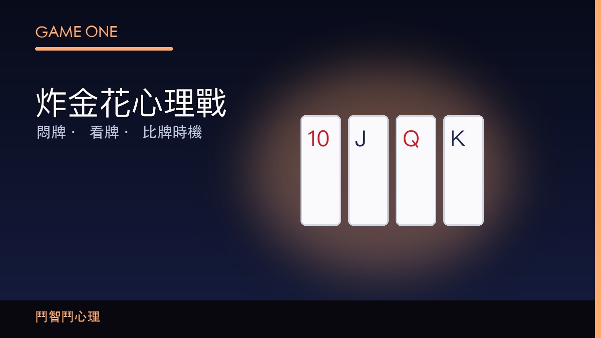 炸金花心理戰