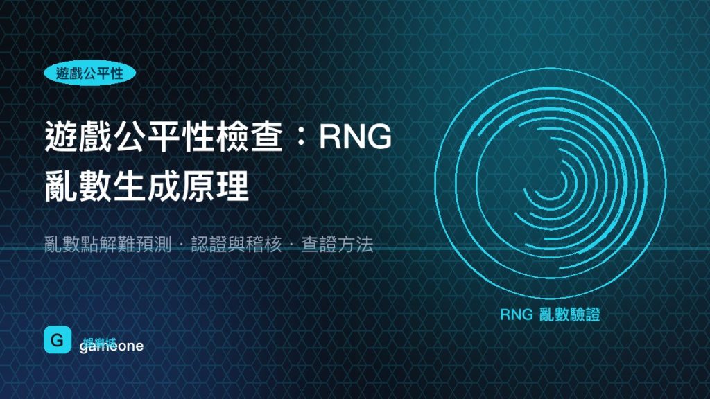 gameone 娛樂城平台公平性檢查項目圖