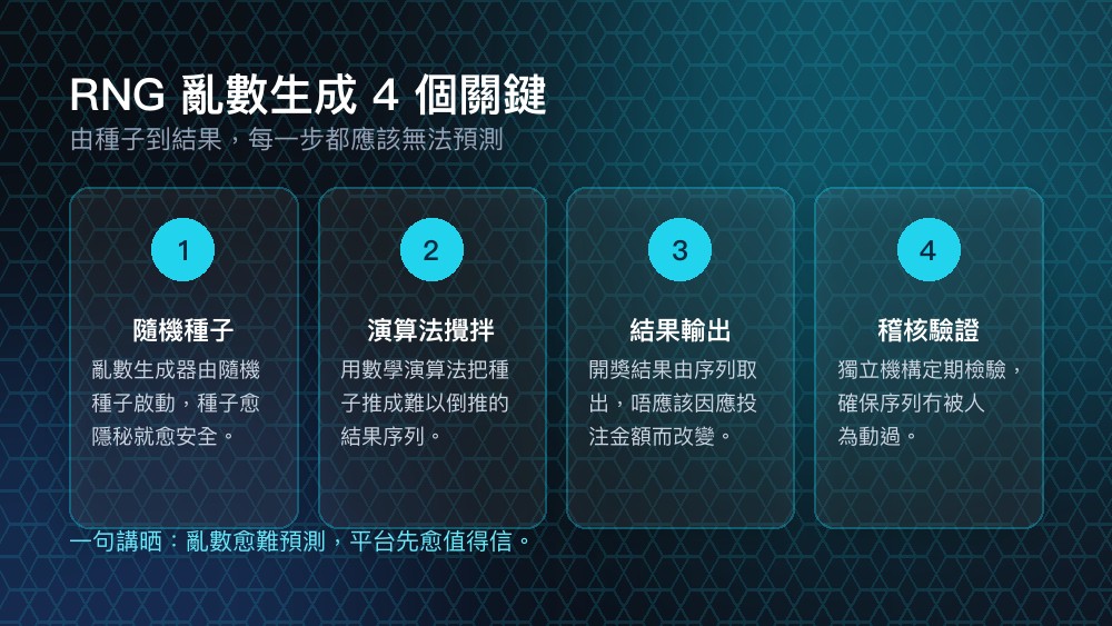 RNG 亂數生成四個關鍵步驟